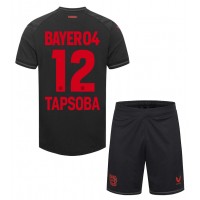 Dětský fotbalový dres Bayer Leverkusen Edmond Tapsoba #12 2023-24 Domácí Krátký Rukáv (+ trenýrky)